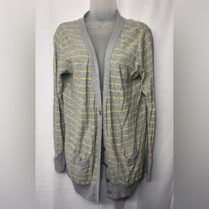 Ana Cardigan Gray Striped Cardigan
